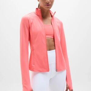 Women's Athleta Small Mimosa Pink Coral Jacket S NWOT